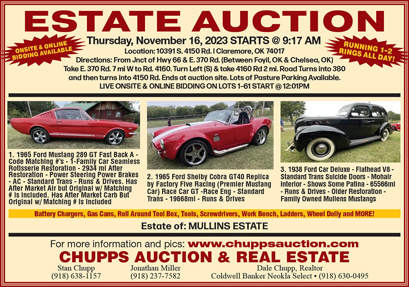 Chupps Estate Auction