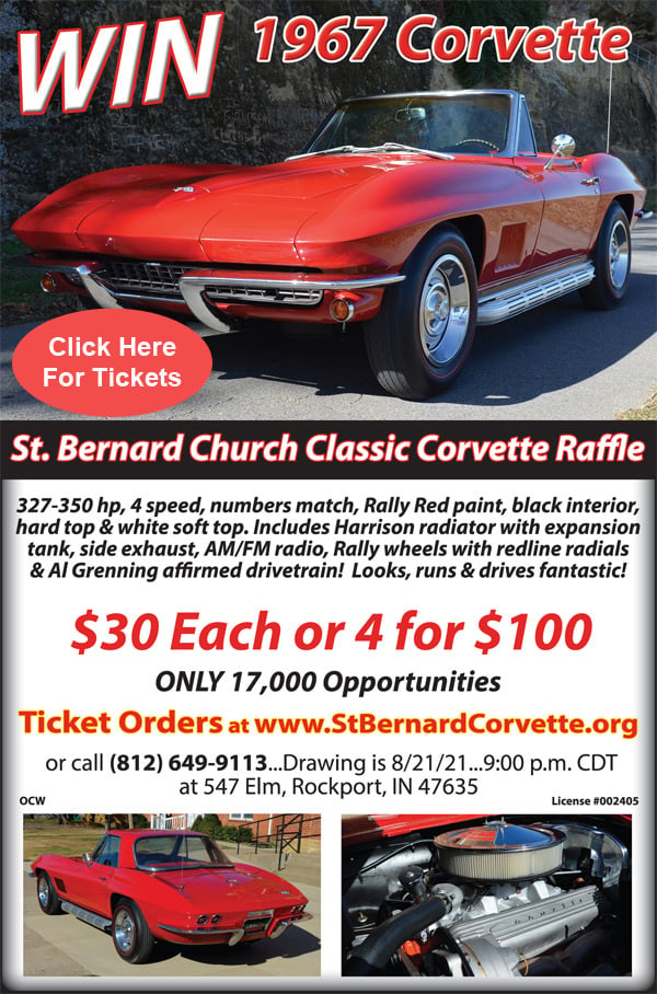St-Bernard-Church-Win this 1967 Corvette